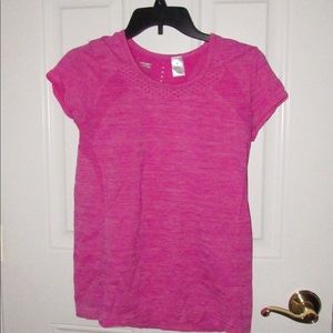 Pink workout shirt
